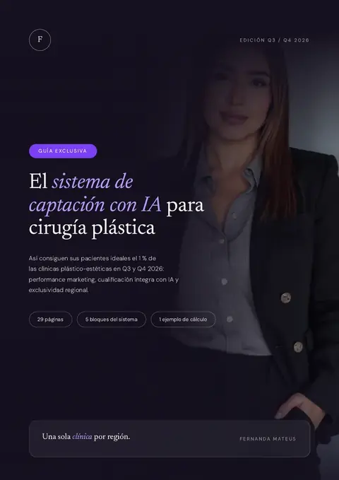 Portada del informe: el sistema de captación con IA para cirugía plástica, edición Q3/Q4 2026
